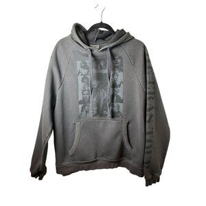 Taylor Swift Eras Tour Hoodie Size Medium Black Grey Graphic Concert Sweatshirt